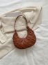 Heart Embossed Hobo Bag