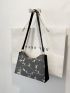 Floral Embroidered Hobo Bag