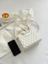 Mini Quilted Pattern Square Bag
