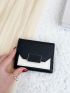 Two Tone Fold Over Small Wallet
