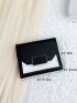 Two Tone Fold Over Small Wallet
