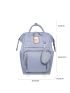Graphic Pattern Letter Patch Functional Backpack With Purse