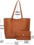 Litchi Embossed Shoulder Tote Bag With Purse, Mothers Day Gift For Mom, Best Work Bag For Women