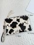 Cow Pattern Tassel Decor Square Bag