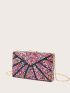 Mini Colorblock Chain Box Bag