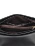 Litchi Embossed Flap Square Bag
