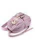 Letter Patch Decor Functional Backpack With Cartoon Bear