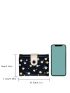 Floral Graphic Snap Button Small Wallet
