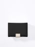 Floral Graphic Snap Button Small Wallet