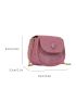 Mini Glitter Flap Chain Saddle Bag