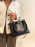 Minimalist Double Handle Square Bag