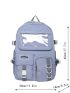Letter Patch Functional Backpack