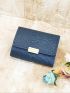 Snakeskin Embossed Small Wallet