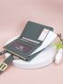 Metal Decor Small Wallet With Wristlet