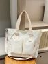 Large Capacity Double Handle Shopper Bag