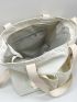 Large Capacity Double Handle Shopper Bag