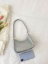 Mini Glitter Zipper Hobo Bag