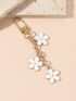 Cute Cartoon Flower Charm Keychain Flower Design Bag Charm Perfect Accessory for Your Bag, Suitcase, Phone, or Car