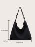 Minimalist Snap Button Shopper Bag