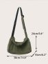 Large Capacity Canvas Hobo Bag