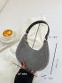 Minimalist Zipper Hobo Bag