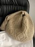 Minimalist Snap Button Crochet Bag