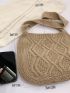 Minimalist Snap Button Crochet Bag