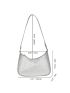 Mini Glitter Zipper Hobo Bag