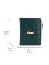Quilted Detail Metal Lock Small Wallet