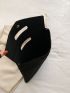 Black Envelope Bag Polyester Minimalist