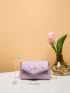 Mini Geometric Quilted Chain Crossbody Bag