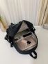 Letter Patch & Release Buckle Decor Functional Backpack