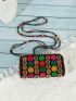 Mini Bead Decor Crossbody Bag