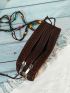 Mini Bead Decor Crossbody Bag