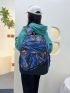 3pcs Camo Pattern Functional Backpack Set