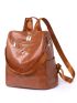 Bow Decor Zip Front Functional Backpack