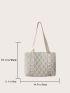 Quilted Shoulder Tote Bag