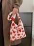Heart Graphic Hobo Bag