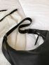 Litchi Embossed Hobo Bag