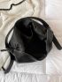 Litchi Embossed Hobo Bag