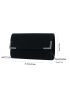 Metal Decor Chain Flap Square Bag