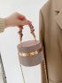 Mini Rhinestone Decor Bucket Bag