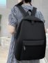 4pcs Zip Front Functional Backpack Set