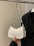 Mini Crocodile Embossed Baguette Bag