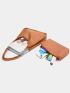 Stitch Detail Shoulder Tote Bag With Inner Pouch