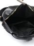 Vintage Design Zipper Decor Functional Backpack