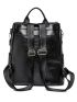 Vintage Design Zipper Decor Functional Backpack