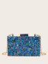 Mini Color Block Chain Evening Bag