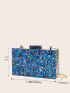 Mini Color Block Chain Evening Bag