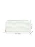 Embossed Detail Long Wallet PU White